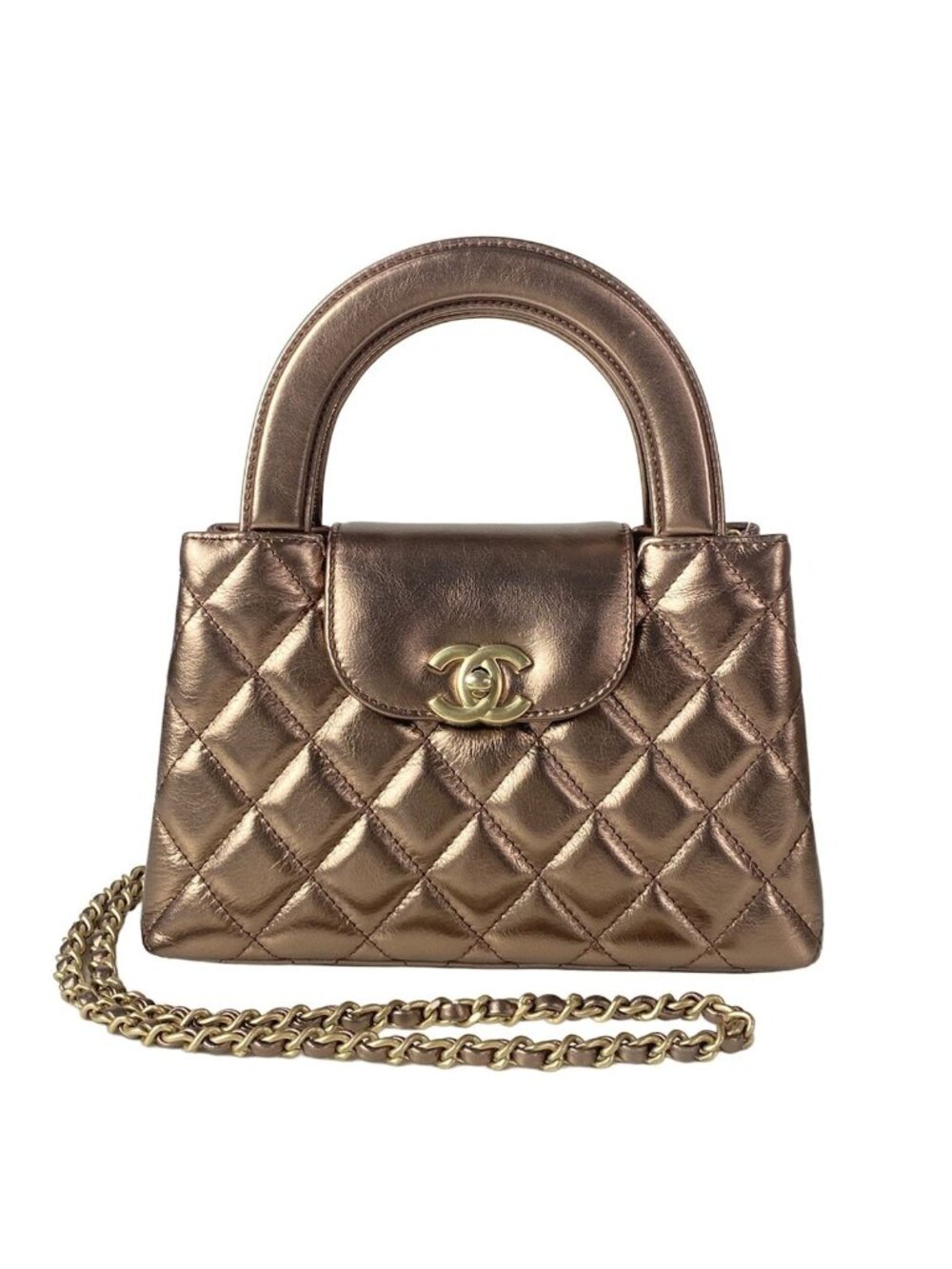 Chanel Shoulder Bag Quilted Mini Shopping Rose Gold